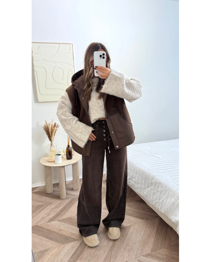 Doudoune sans manches Choco