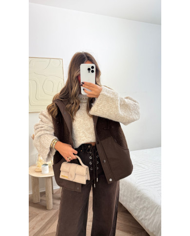 Doudoune sans manches Choco