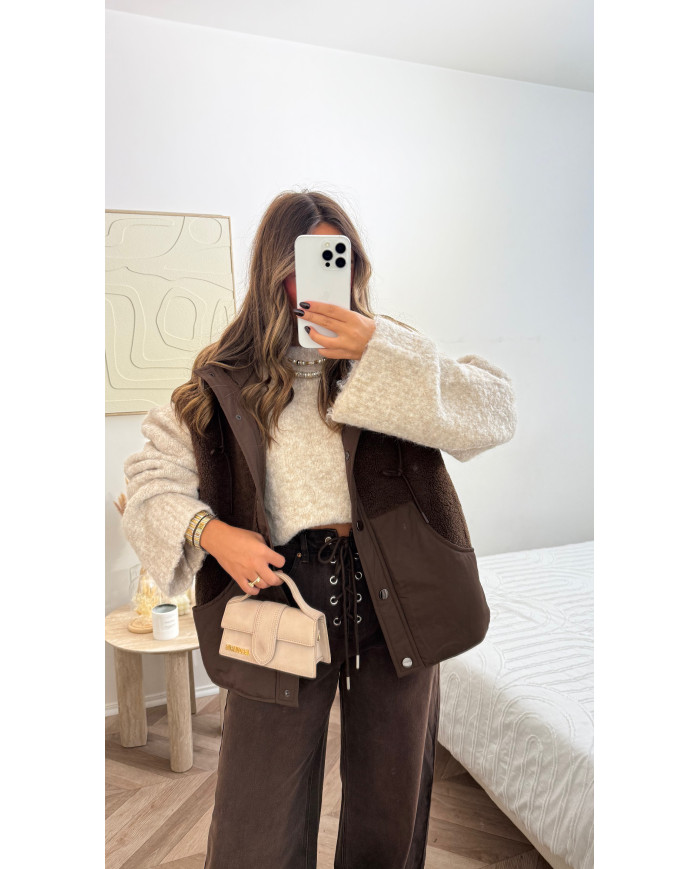 Doudoune sans manches Choco