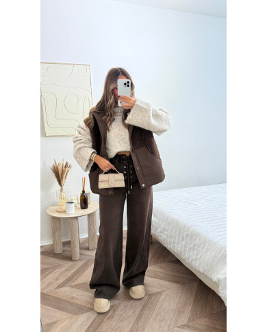 Doudoune sans manches Choco