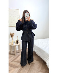 Trench capuche intégré Choco