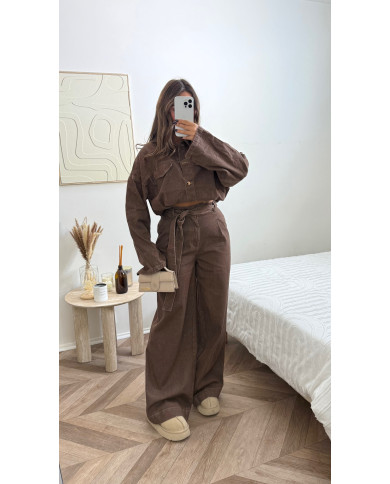 Ensemble en jean Marron LoLy