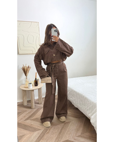 Ensemble en jean Marron LoLy