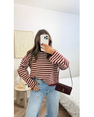 Pull marin beige & bordeaux ( précommande expédiée 28 octobre ) Pull marin beige & bordeaux ( précommande expédiée 28 octobre )