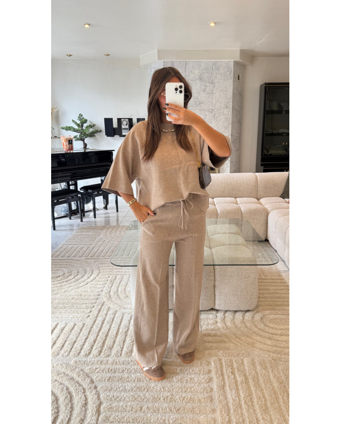 Ensemble pantalon CASHY Taupe Ensemble pantalon CASHY Taupe