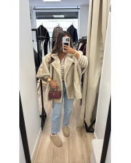 Jean bicolore Ganni noir & blanc