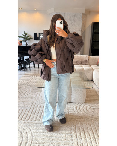 Doudoune relief choco