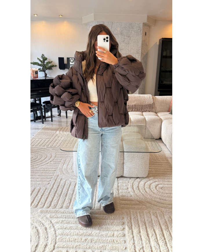 Doudoune relief choco