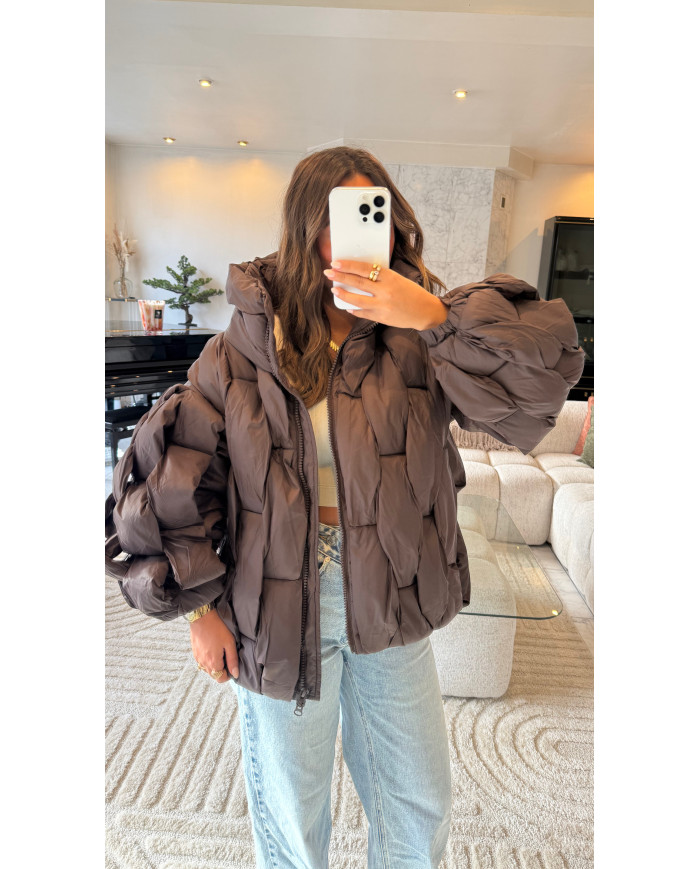 Doudoune relief choco