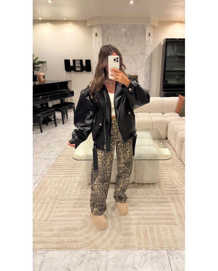 Veste simili Frankie Noir