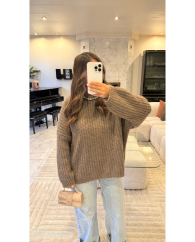 Pull Cocon Taupe