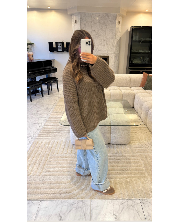 Pull Cocon Taupe