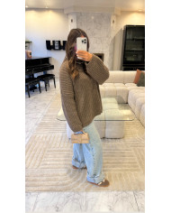 Pull Cocon Taupe