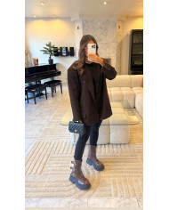 Blazer Brown Surpiqué