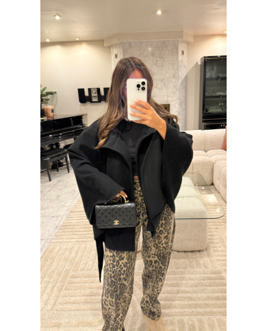 Veste cape noir