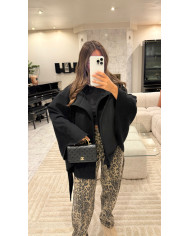 Veste cape noir