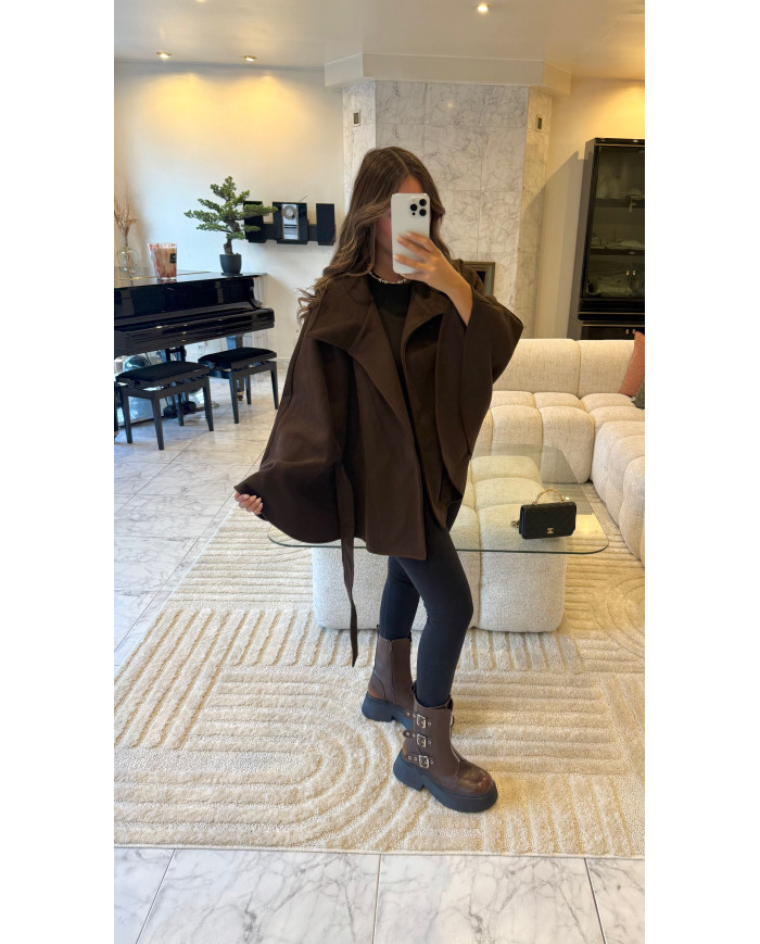 Veste cape choco