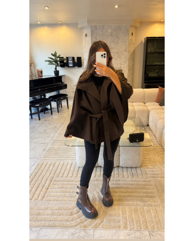Veste cape choco