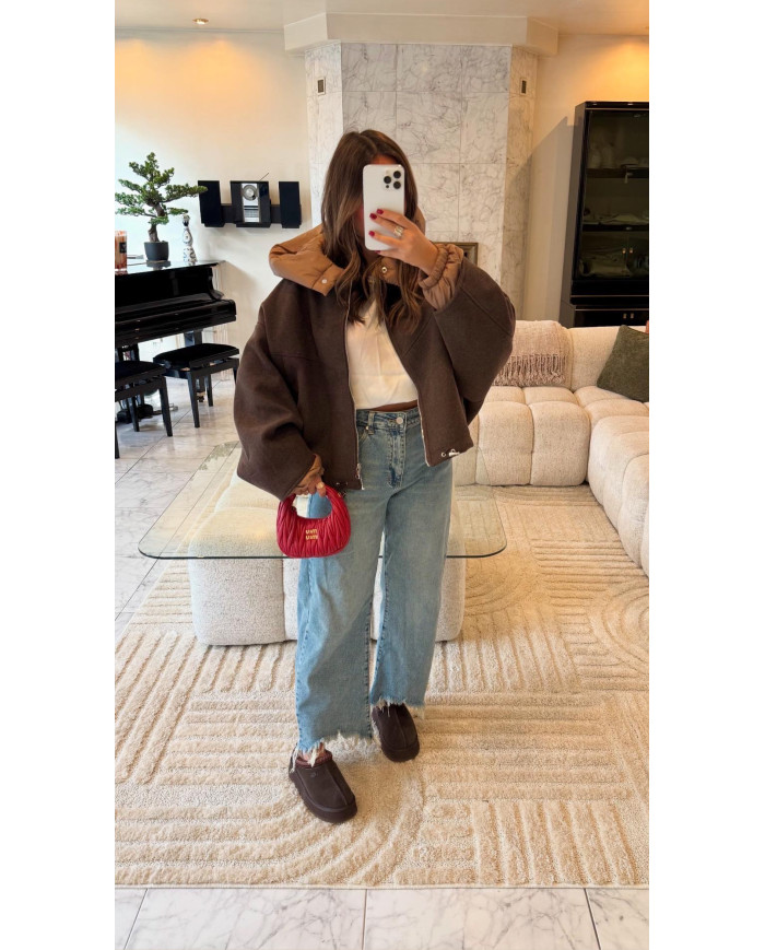 Veste Imperméable À capuche amovible Choco & Camel