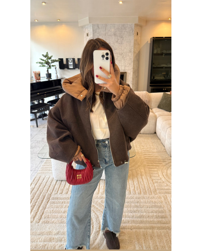 Veste Imperméable À capuche amovible Choco & Camel