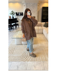 Cardigan maille oversize Choco