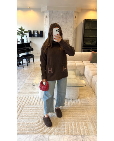 Pull maille H Choco