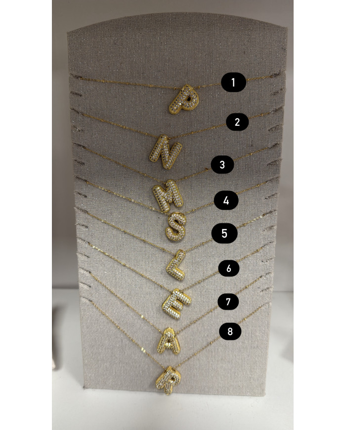 Collier en acier inoxydable ( lettres)