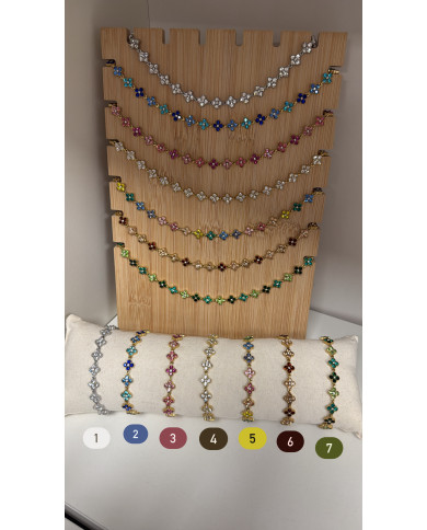 Bracelet Strass en acier inoxydable