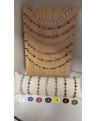 Collier Strass en acier inoxydable