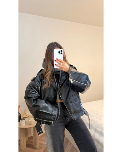 Veste Simili Size 2 noir
