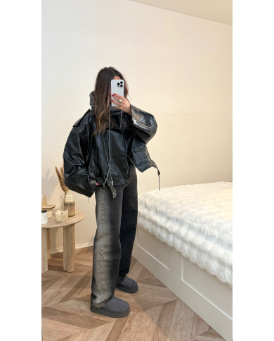 Veste Simili Size 2 noir