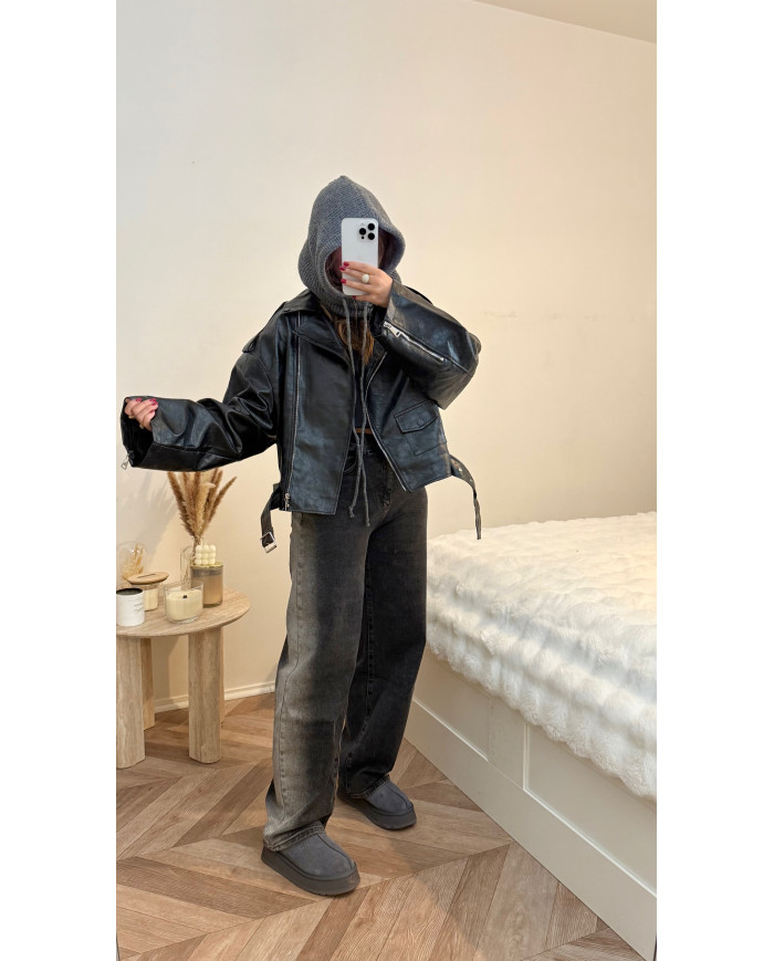 Veste Simili Size 2 noir