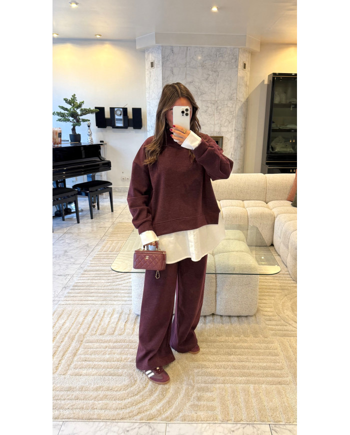 Ensemble Cocon chemise intégré Bordeaux