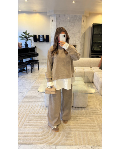 Ensemble Cocon chemise intégré Taupe