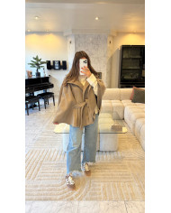 Veste cape Taupe