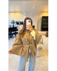 Veste cape Taupe