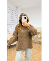 Pull Cosy Loose taupe