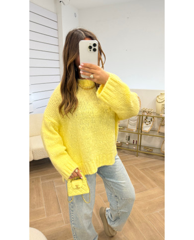 Pull Cosy loose jaune