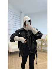 Set mitaines + cagoule Jaune