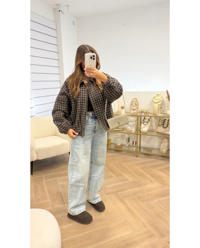 Veste bombers Carreaux Choco  Z