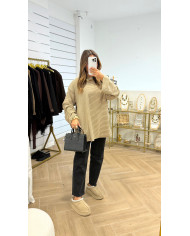 Doudoune Bicolore Taupe & Camel