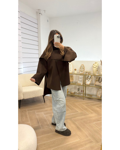 Veste cape choco