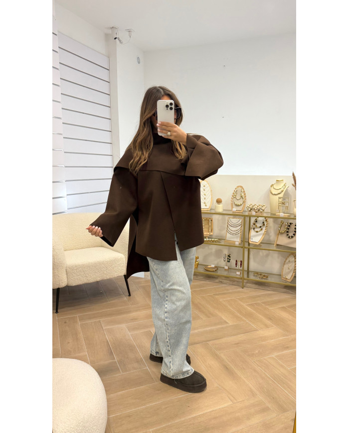 Veste cape choco
