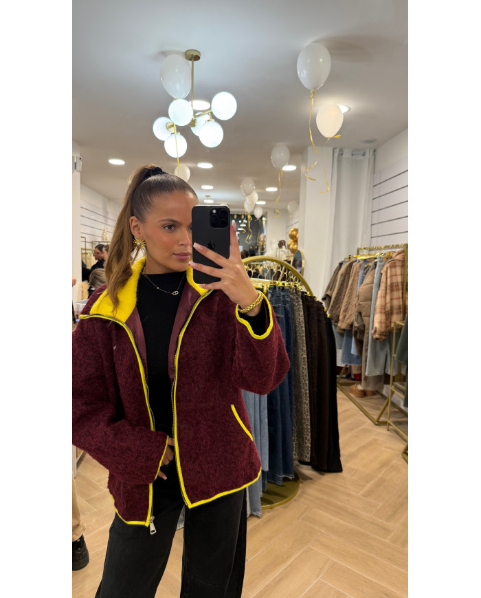 Gilet bordeaux dupe Z Jaune