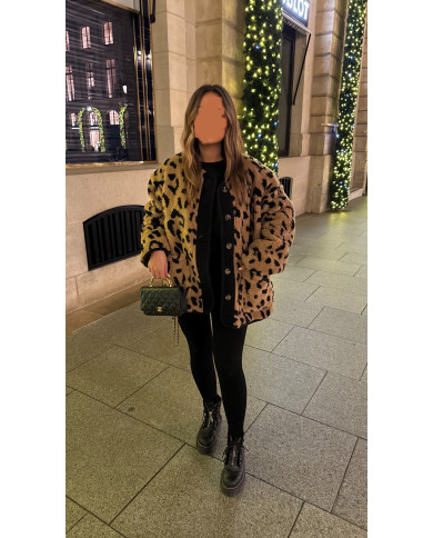 Veste Moumoute Léopard