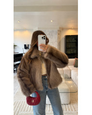 Fourrure Vegan Renard Taupe