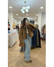 Pull cosy Marin Jaune & Écru