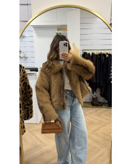 Fourrure Vegan Renard Camel