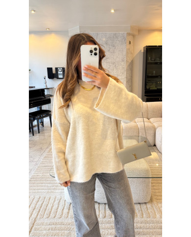 Pull Basic Lainy Écru