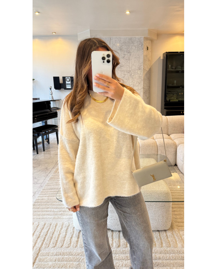 Pull Basic Lainy Écru